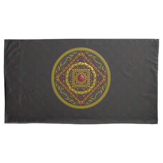 Scorpio Mandala Kussensloop (Voorkant)