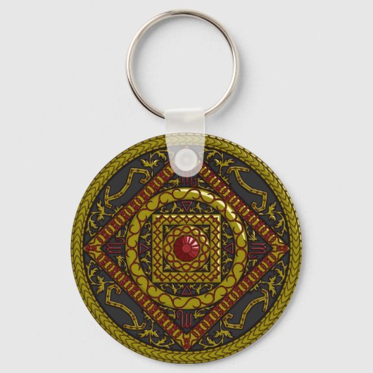 Scorpio Mandala Sleutelhanger (Voorkant)