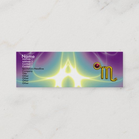 SCORPIO MINI VISITEKAARTJE (Voorkant)