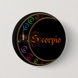 Scorpio Moons Ronde Button 5,7 Cm