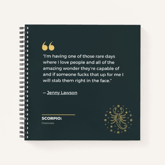 Scorpio-notitieboek Notitieboek (Voorkant)