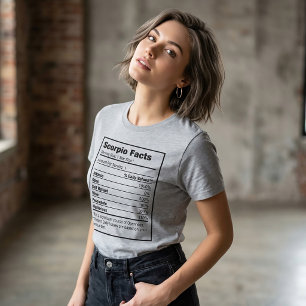 Scorpio Nutrition Fact Zodiac T-shirt