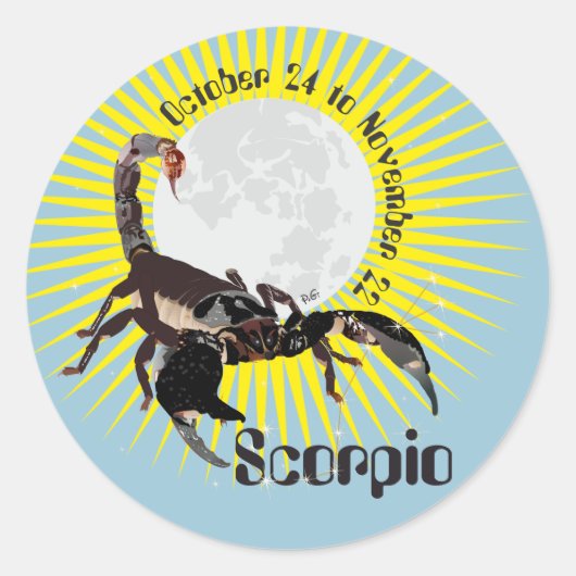 Scorpio October 24 à novembre 22 Autocollants (Devant)