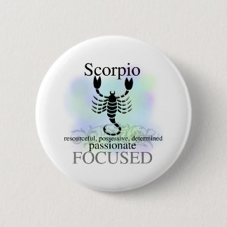 Scorpio over jou ronde button 5,7 cm