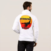 Scorpio over  zonsondergang hoodie (Achterkant volledig)