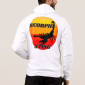 Scorpio over  zonsondergang hoodie (Achterkant)