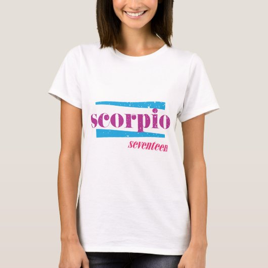 Scorpio Paars T-shirt (Voorkant)