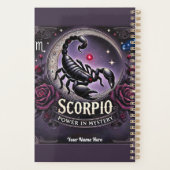 Scorpio "Power in Mystery" Planner - Personnalisé (Dos)