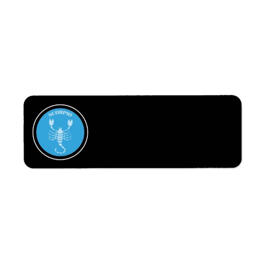 Scorpio Return Address Label (Voorkant)