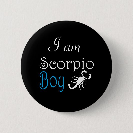 Scorpio Ronde Button 5,7 Cm (Voorkant)