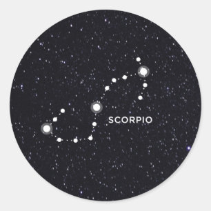 Scorpio Ronde Sticker