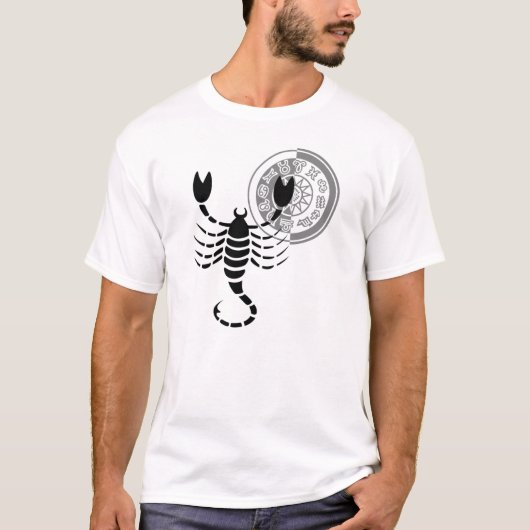 Scorpio Scorpion Zodiac Chart T-shirt (Voorkant)