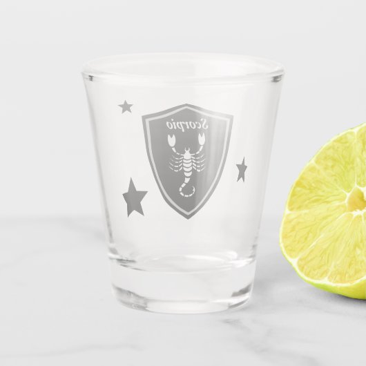 Scorpio Shot Glas (Achterkant)