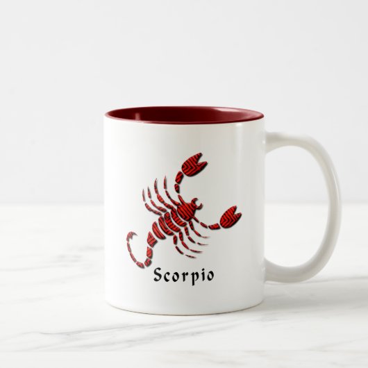 Scorpio Sign Coffee Mok (Rechts)