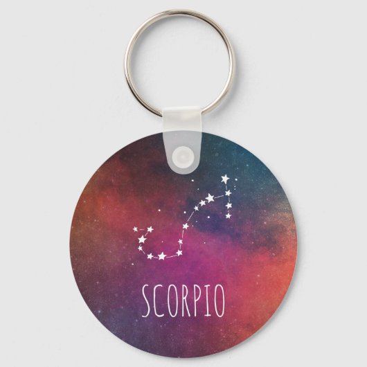 Scorpio Sign Constellation Sleutelhanger (Voorkant)