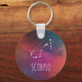 Scorpio Sign Constellation Sleutelhanger (Voorkant)