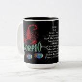 Scorpio signe de naissance Zodiac Mug (Devant gauche)