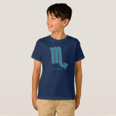 "Scorpio" signe graphique d'eau zodiac t-shirt enf (Devant entier)