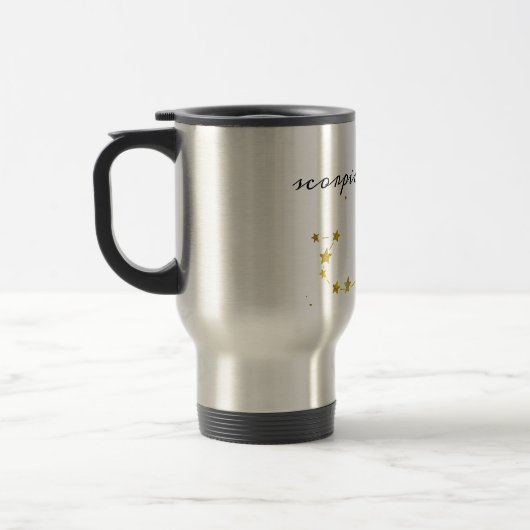 Scorpio signe Zodiac Voyage Café Mug (Gauche)