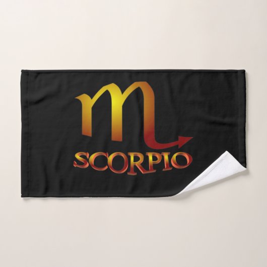 Scorpio Star Gold Bad Handdoek (Handdoek)