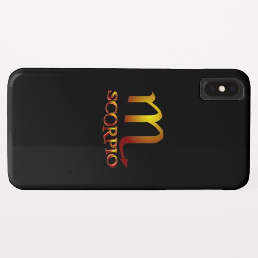 Scorpio Star Gold Case-Mate iPhone Case (Achterkant (horizontaal))
