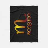 Scorpio Star Gold Fleece Deken (Voorkant)