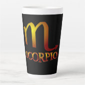 Scorpio Star Gold Latte Mok (Voorkant)