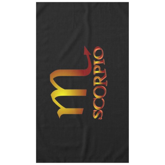 Scorpio Star Gold Tafelkleed (Voorkant)