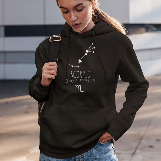 Scorpio | Sweat - shirt à capuche de constellation