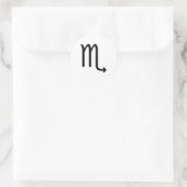 Scorpio Symbol Zodiac Ronde Sticker (Tas)