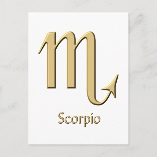 Scorpio-symbool Briefkaart (Voorkant)