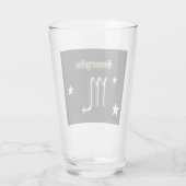 Scorpio-symbool Glas (Achterkant)