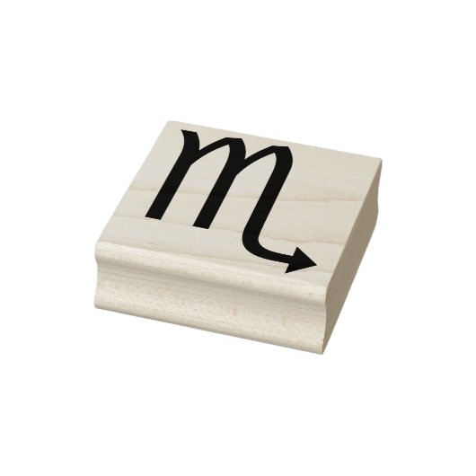 scorpio-symbool, kunststempel 	rubberstempel (Stempel)