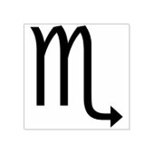 scorpio-symbool, kunststempel 	rubberstempel (Afrduk)