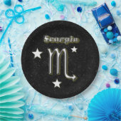 Scorpio-symbool Papieren Bordje (Feest)