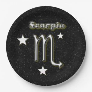 Scorpio-symbool Papieren Bordje