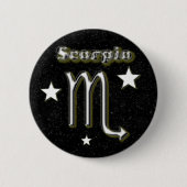 Scorpio-symbool Ronde Button 5,7 Cm (Voorkant)