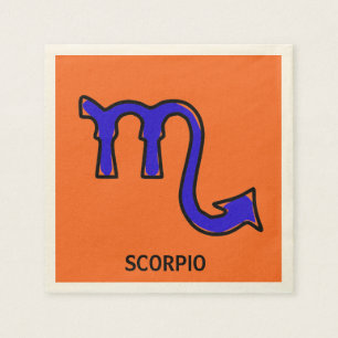 Scorpio-symbool Servetten