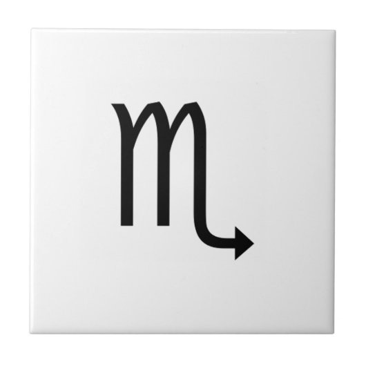 Scorpio Tegeltje (Voorkant)