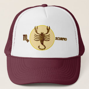 Scorpio Topaz Embroized Modern Trucker Hat Trucker Pet