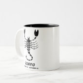 Scorpio Tweekleurige Koffiemok (Voorkant links)