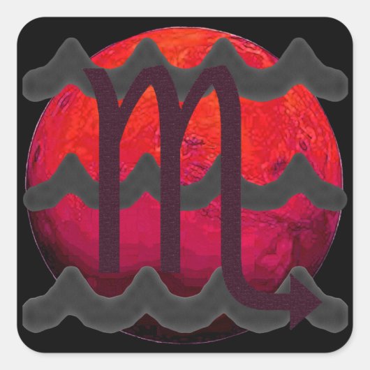 Scorpio Vierkante Sticker (Voorkant)