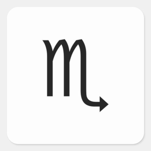 Scorpio Vierkante Sticker (Voorkant)