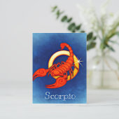 Scorpio voor astrologisch teken briefkaart (Staand voorkant)