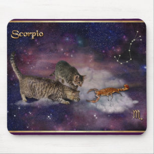Scorpio voor kattenbroodjes muismat