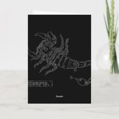 Scorpio-Wenskaart Feestdagen Kaart (Achterkant)