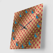 Scorpio & Wood Rat Vierkante Klok (Hoek)