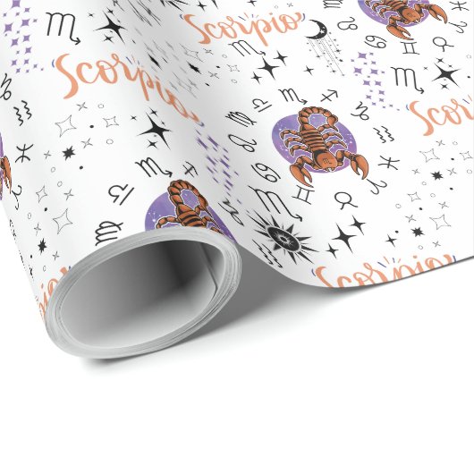 Scorpio Wrapping Paper Cadeaupapier (Rol Hoek)