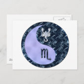 Scorpio Yin Yang Briefkaart (Voorkant / Achterkant)