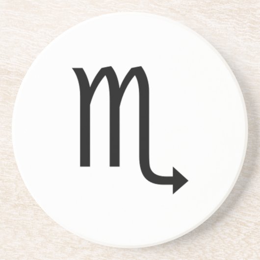 Scorpio Zandsteen Onderzetter (Voorkant)